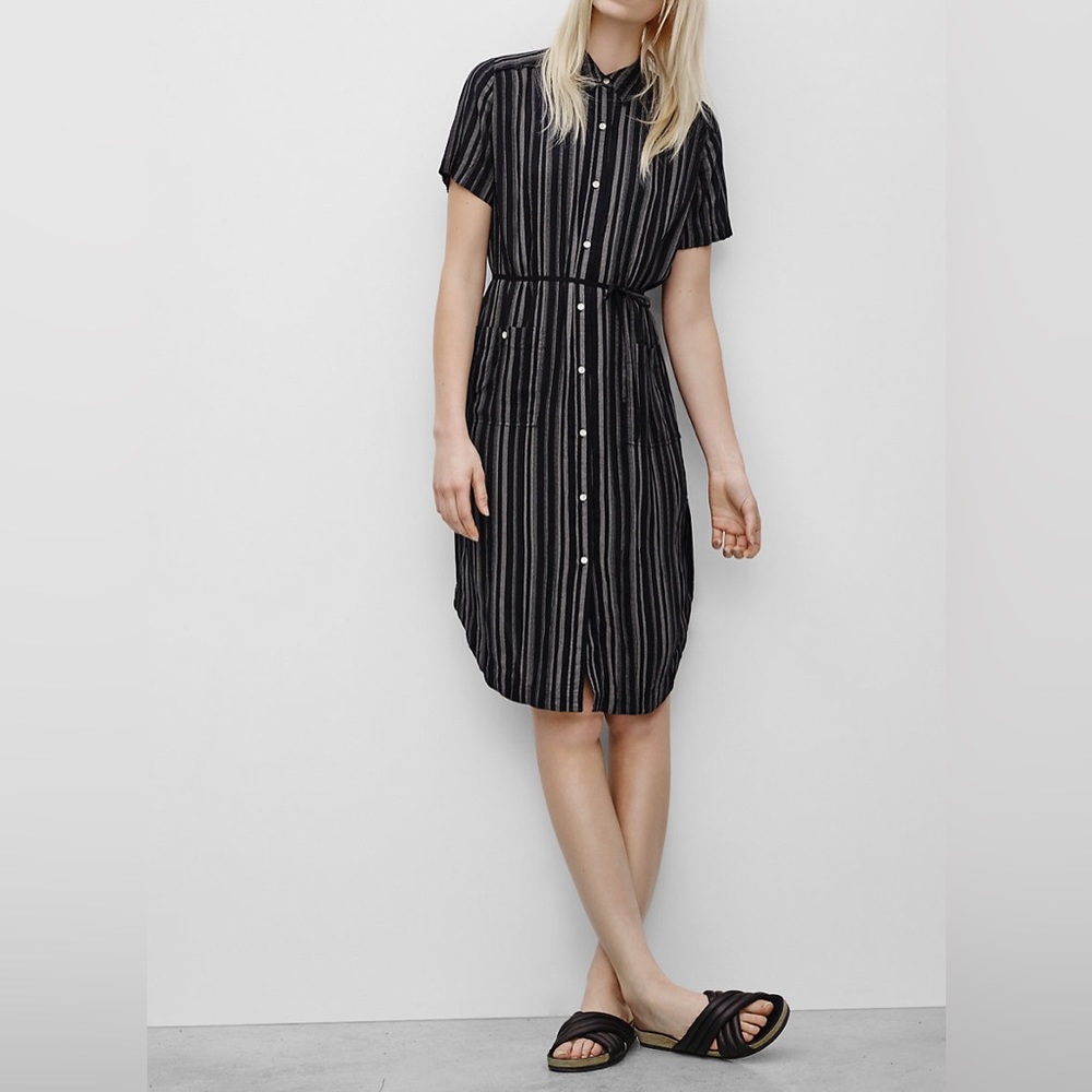 Aritzia Wilfred Free Strokous Shirt Dress